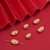 Pingente de Gota de Óleo Dourado Auspicioso de Ano Novo Acessórios DIY Feitos à Mão Pulseira Caifu Dança do Leão Acessórios para Pulseira Colar