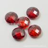 Wuzhou Haoshi Venta al por mayor En stock Zircón Redondo Color Champaña Doble Tortuga Cubic Zirconia de Colores Facetada Piedras Sueltas