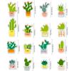 CT134-143boho pegatinas magnéticas para refrigerador tema de texto de incentivo de planta verde fresca hebilla magnética para notas