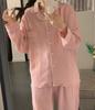 Pijama de Verano con Arrugas de Burbuja 2026 para Mujer con Tirantes Ins Dibujos Animados Lindos Ropa de Casa Nueva para Damas Pijamas al por Mayor