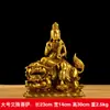 Latón Manjushri Pusien Bodhisattva Buda Adornos Guanyin Buda Grande Bumih Recomendación del Propietario de la Tienda de Artesanía para el Hogar