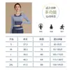 Top Deportivo de Manga Larga con Bloques de Color, Falso Dos Piezas, Corto, Elástico, Ajustado, para Correr, Entrenamiento, Versátil, Fitness para Mujer