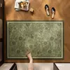 Tapete de Terra de Diatomáceas Fresco e Simples para Banheiro, Tapete de Pé Antiderrapante de Secagem Rápida para Entrada de Banheiro, Tapete Doméstico Absorvente de Água