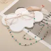 Cadena para gafas de perlas transfronteriza Cuerda para el cuello retro de mujer Lanyard de joyería de moda Correa antideslizante Cadena para gafas de网红 (influencer de internet)