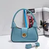 Bolsa de Hombro Nueva Brillante de Charol en Forma de Media Luna para Otoño-Verano 2026, Bolso de Mano y Bolso Cruzado de Moda Estilo Coreano Popular para Mujeres