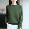 Suéter de Tricô Feminino Pulôver Outono/Inverno 2026 com Strass de Borboleta, Gola Redonda, Suéter Básico Feminino, Tamanho Grande, Manga Longa Versátil