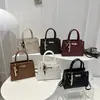 Nova bolsa de ombro da moda, bolsa de mão feminina simples e versátil, bolsa transversal Kelly nichada e única