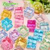 Cubo de Gelo Simulado Cubo de Gelo Transparente Saco Surpresa Par Glitter Fino Cubo de Gelo Luminoso Cápsulas de Gelo Pedra de Cristal Bar Adereços para Fotografia