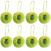 Bola de pelo sintético de coelho verde 6cm Enfeite de Natal Acessório de decoração para árvore de Natal DIY Novo modelo transfronteiriço