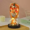 Adorno de Cúpula de Cristal con Flor Eterna para el Día de San Valentín 520, Ramo de 7 Rosas Flores Secas, Regalo para el Cumpleaños de tu Novia o Esposa