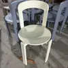 Silla de Comedor Nórdica de Madera Maciza Diseñador Pequeño Apartamento Uso Doméstico Silla Rey Celebridad de Internet Vintage Respaldo Simple Silla de Escritorio
