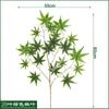 Fábrica Yezi de Dongguan Hojas de Arce Hojas de Simulación Paisaje Verde Decoración de Jardín Arce Rojo Paisaje de Otoño Hojas de Arce Rojas Más Vendidas