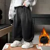 Pantalones Forrados de Felpa para Niños Otoño Invierno Mono Infantil Deportivo Casual de Forro Polar Nuevo Estilo 2026 Pantalones de Chándal de Invierno con Degradado para Bebé