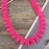 Fita de Fio Coreano Spot 2,5cm Fita de Fio de Neve DIY Roupa Têxtil para Casa Brinquedo Renda Plissada Folha de Lótus 60 m