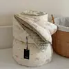Gaze dupla camada 100% algodão, colcha quente para outono e inverno, lavável, colcha tudo-em-um, adequada para uso com aquecedores, colcha para todas as estações, colcha de inverno espessa