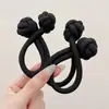 Gomas de Pelo de Botones de Colores para Niñas, Bandas Elásticas de Alta Elasticidad para Niñas, Herramienta para Fijar Coletas, Cuerda de Pelo Engrosada Accesorio para el Cabello
