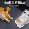 Fábrica Zhanhong al por mayor siete tipos de Conector Crystal Head de blindaje 7 tipos de agujero súper grande de 1.5 mm Conector Crystal Head chapado en oro de 10 billones