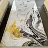 Painéis de Parede Integrados Sem Costura de Luxo Leve, Painéis de Cristal de Carbono com Folheado de Madeira, Painéis de Parede Integrados de Alto Brilho para Animal de Estimação, Painéis UV de Mármore para Projetos de Hotel