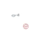 Pendientes de Hilo para Piercing de Plata de Ley S925 Ins Mini Alas de Pluma Pendientes Personalizados Ojo Diamante Pendientes para Piercing Corporal