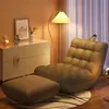 Sofá Pequeno de Quarto para Deitar com Lagarta Adormecida de Cacau Cadeira de Lounge Tatame Quarto de Solteiro Estilo Preguiçoso