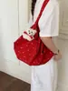 Bolso de lona con estampado floral de lunares estilo coreano modelo nuevo 2026 bolso tote de gran capacidad bolso de hombro estilo casual