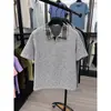 Camiseta Masculina Polo com Gola, Manga Curta, Patchwork Xadrez com Estampa de Estrelas Estilo Chanel, Verão Estilo Americano Resistente com Toque Premium, Manga Meia