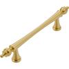 Maçaneta da porta do armário de luxo leve estilo francês de latão bola redonda de furo único estilo nórdico moderno dourado gaveta de armário sapateira alça pequena