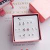 7 Pares de Pendientes de Tachuela para Estudiantes Mujeres Estilo Coreano Simple Pequeños Lindos Conjunto Combinación Pendientes Joyería para Orejas