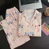 Pijama KT Cat Directo de Fábrica para Mujer Primavera Otoño Algodón Nube Manga Larga 2026 Nuevo Súper Caliente Lindo Conjunto de Ropa para el Hogar