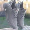Zapatos Casuales Ligeros de Malla Transpirable sin Cordones para Verano con Suelas Elásticas Suaves, Tenis de Malla Única, Zapatos de Viaje, Antideslizantes y Ligeros