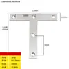 Código de Esquina de Acero Inoxidable Ángulo de Hierro/Soporte para Placa de Estante Soporte en Forma de L Conector Triángulo Pieza de Hierro Soporte de Código de Esquina de Ángulo Recto de 90 Grados