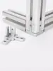 Accesorios para Perfiles de Aluminio Conector 3D 20/30/40 Escuadra de Esquina Tres en Uno Soporte de Aleación de Aluminio Pieza de Fijación sin Agujeros
