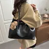 Bolsa Tote Casual de Grande Capacidade para o Dia a Dia de Mulheres 2026 Primavera Novo Estilo High-End Elegante Simples Ombro Axila