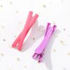 Moda simple pinza cruzada color niña pinza pico de pato pinza lateral niña bebé Princesa pasador roto ventas directas de fábrica