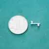 Prata Pura S925 Prata Lisa Tubo Curvo Pequeno Contas Redondas Tubo Curvo Pulseira de Corda Trançada Artesanal DIY Pulseira de Pérolas de Cristal Barra de Equilíbrio