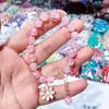 Pulsera de dibujos animados de lirios de los valles con cuentas de palomitas de maíz, suministro directo de fábrica, pequeña pulsera de cristal de margarita pequeña con girasol fresco para mujer