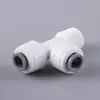 Atacado de fábrica acessórios para purificador de água Tê de rosca de 2 lados acessórios universais para purificador de água Tê de conector rápido