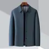 Jaqueta casual de best-seller transfronteiriça de alta qualidade para homens, jaqueta de estilo curto, sobretuto colarinho business casual para meia-idade para homens