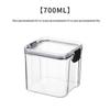 Pote de Armazenamento Transparente para Cozinha Pote Selado de Grau Alimentício Pote de Armazenamento de Plástico Caixa Selada para Tempero Doméstica Caixa de Armazenamento para Especiarias