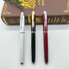 Venta al por mayor de fábrica pluma joya totalmente metálica pluma de regalo de empresa pluma de letrero publicitario pluma de gel de alta gama logotipo imprimible