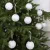 Novo produto internacional: Decorações de bola de Natal, Conjunto europeu vintage de bola de Natal para raspar, Enfeites de árvore de Natal
