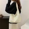 Bolso bandolera informal de hombro para mujer, estilo coreano, de gran capacidad, con costuras de color sólido, a la moda 2024