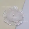 Parches de Encaje de Flor de Rosa Bordada en 3D Parches de Organza para Decorar Ropa, Chaquetas de Malla, Vestidos de Novia y Reparar Agujeros