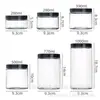 Amazon 93 Tapa de Aluminio Botella de Vidrio de Gran Diámetro Tarro de Almacenamiento Sellado para Alimentos Tarro para Conservar Miel Tarro para Sopa Boca Ancha