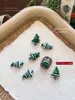 Accesorios para Uñas Navideñas Dibujos Animados Tridimensionales Mixtos Árbol de Navidad Diamantes de Uñas de Resina Accesorios Populares para Uñas Usables Venta al por Mayor