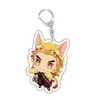 Llavero de Kimetsu no Yaiba Acrílico Anime Dibujos Animados Accesorios Colgante Decoración