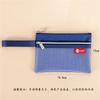 Bolsa Portátil de Doble Capa Cubierta de Tela para Guardar el Libro de Registro Familiar, Bolsa para Documentos y Tarjetas Bancarias, Bolsa Protectora para la Licencia de Conducir, Monedero para Monedas