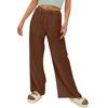 Pantalones Casuales de Moda para Mujer 2024 Amazon Más Vendidos de Algodón y Lino con Múltiples Bolsillos y Hebilla de Uña