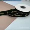 Cinta de Terciopelo de 2.5 cm Estampado en Caliente Cinta Navideña Popular Cinta Flocada Cinta para Decoración de Cajas de Regalo Lazo Hecho a Mano DIY