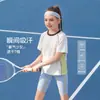 Camiseta de Manga Corta para Niña Verano 2026 Nueva Cuello Redondo Bloque de Color Mangas Raglán Transpirable Secado Rápido Infantil Top Deportivo